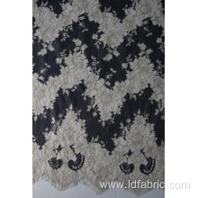 Nylon Polyester Cation Panel Lace Fabric